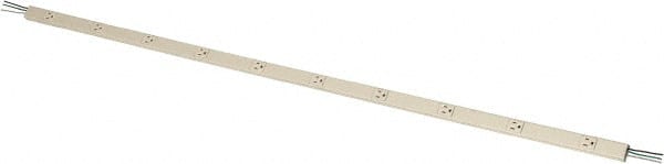 Wiremold - 10 Outlets, 120 Volts, 15 Amps, Power Outlet Strip - 1 Circuit, 5-15P NEMA Configuration, 5' Strip - Exact Tooling