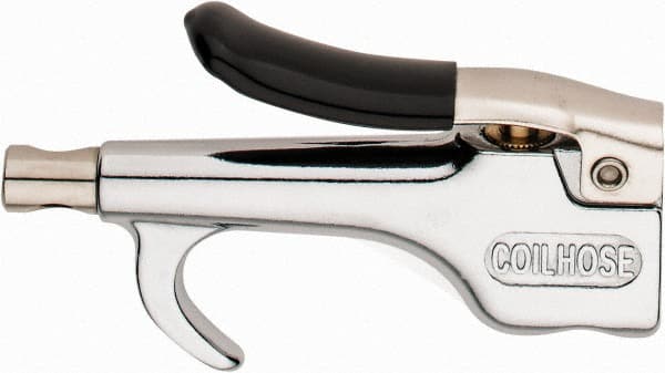 Coilhose Pneumatics - Standard Safety Thumb Lever Blow Gun - 1/4 NPT, Zinc - Exact Tooling