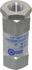 Coilhose Pneumatics - 1/2" Aluminum Check Valve - Inline, FPT x FPT - Exact Tooling