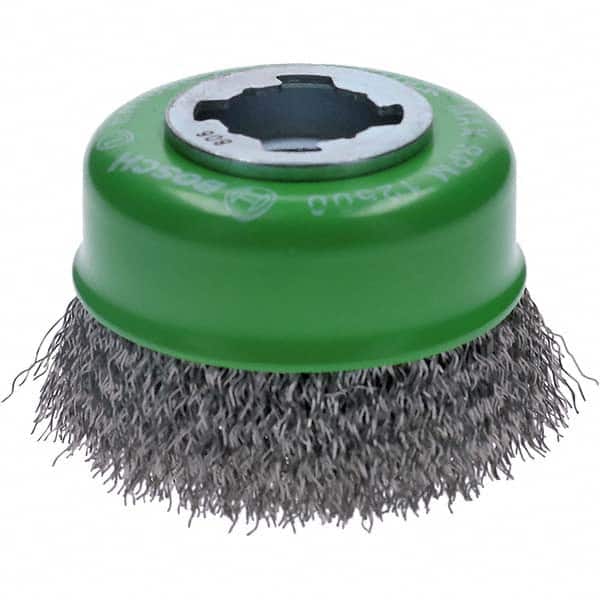 Bosch - 3" Diam 0.012" X-LOCK Carbon Steel Fill Cup Brush - Exact Tooling