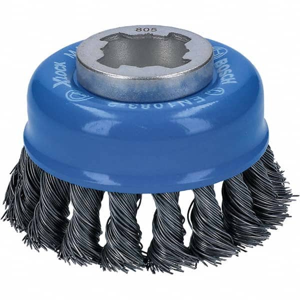 Bosch - 3" Diam 0.012" X-LOCK Carbon Steel Fill Cup Brush - Exact Tooling