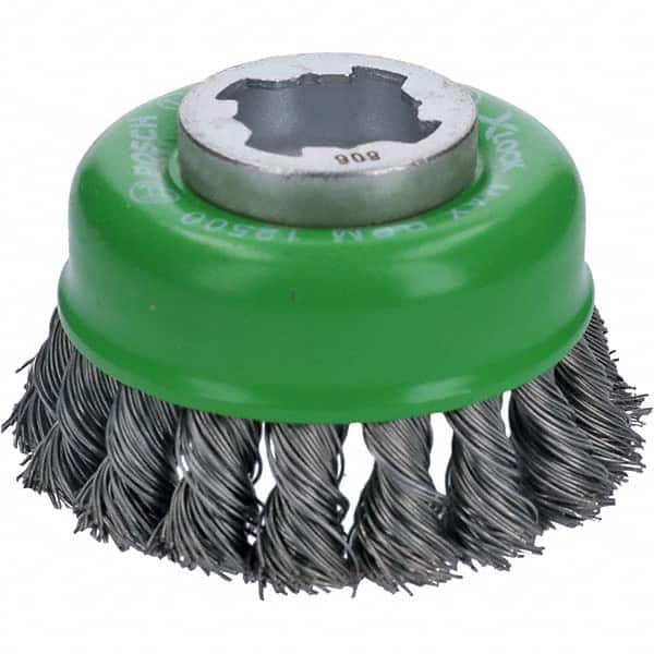 Bosch - 3" Diam 0.012" X-LOCK Carbon Steel Fill Cup Brush - Exact Tooling