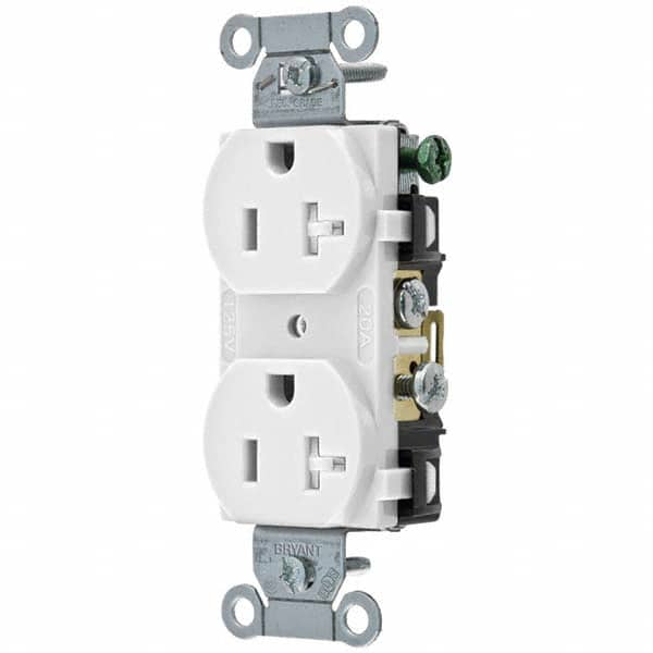Bryant Electric - Straight Blade Receptacles Receptacle Type: Duplex Receptacle Grade: Commercial - Exact Tooling