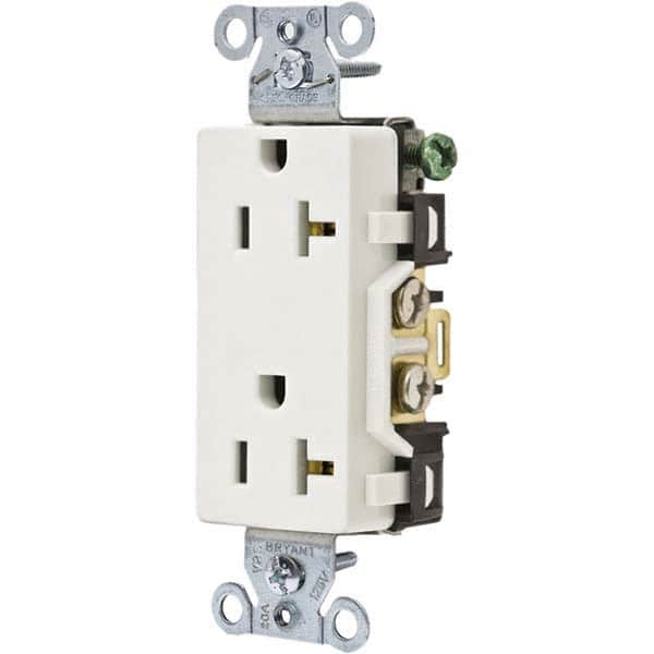 Bryant Electric - Straight Blade Receptacles Receptacle Type: Duplex Receptacle Grade: Commercial - Exact Tooling