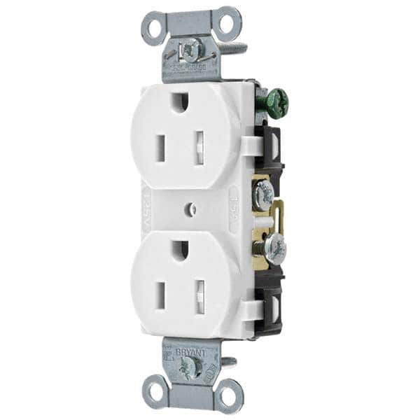 Bryant Electric - Straight Blade Receptacles Receptacle Type: Duplex Receptacle Grade: Commercial - Exact Tooling