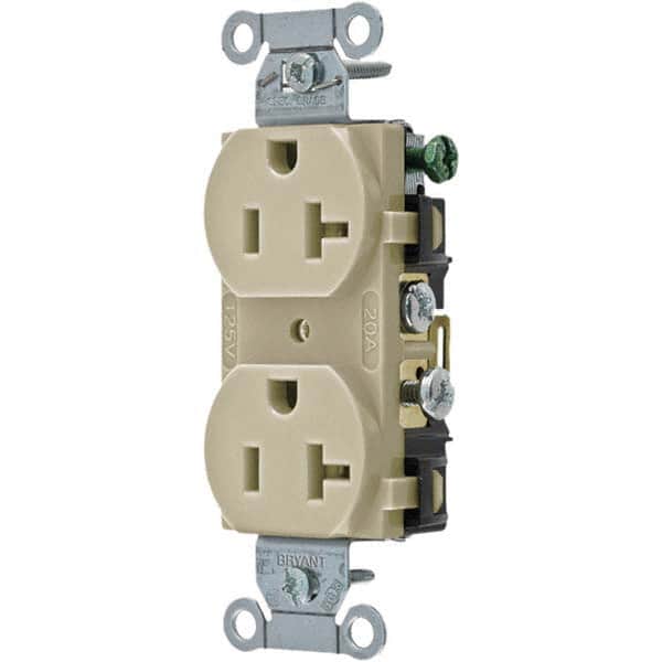 Bryant Electric - Straight Blade Receptacles Receptacle Type: Duplex Receptacle Grade: Commercial - Exact Tooling