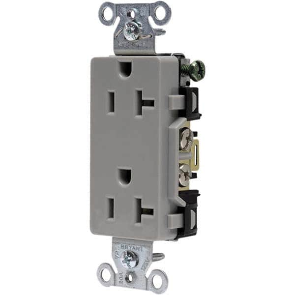 Bryant Electric - Straight Blade Receptacles Receptacle Type: Duplex Receptacle Grade: Commercial - Exact Tooling