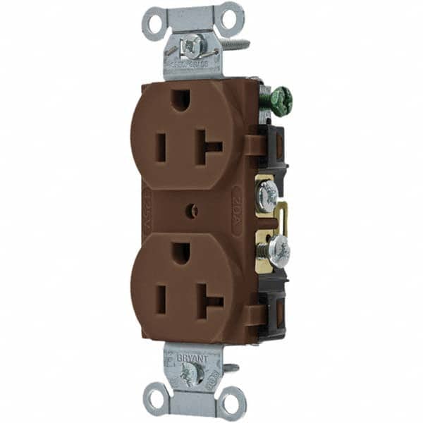 Bryant Electric - Straight Blade Receptacles Receptacle Type: Duplex Receptacle Grade: Commercial - Exact Tooling