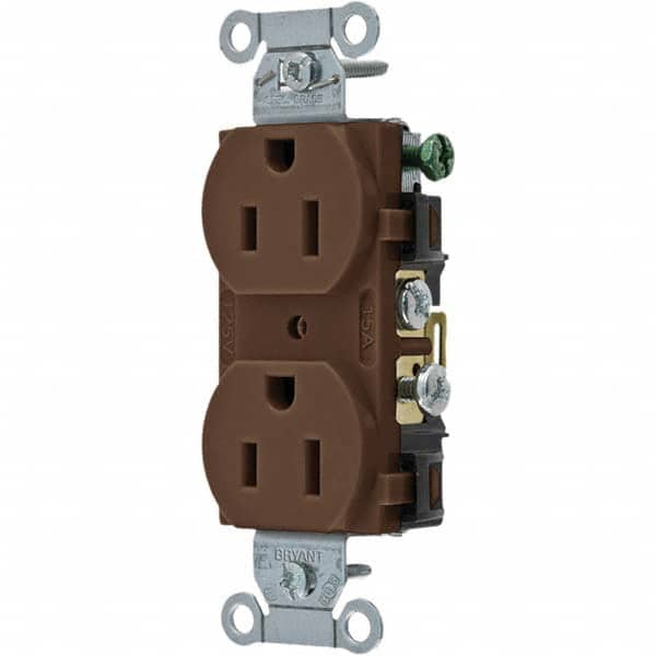 Bryant Electric - Straight Blade Receptacles Receptacle Type: Duplex Receptacle Grade: Commercial - Exact Tooling