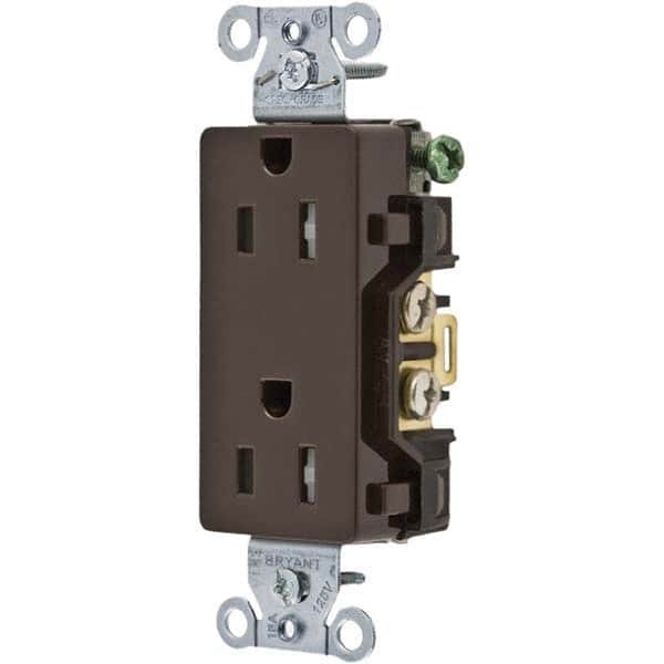 Bryant Electric - Straight Blade Receptacles Receptacle Type: Duplex Receptacle Grade: Commercial - Exact Tooling