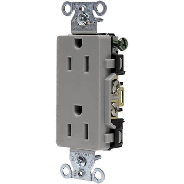 Bryant Electric - Straight Blade Receptacles Receptacle Type: Duplex Receptacle Grade: Commercial - Exact Tooling