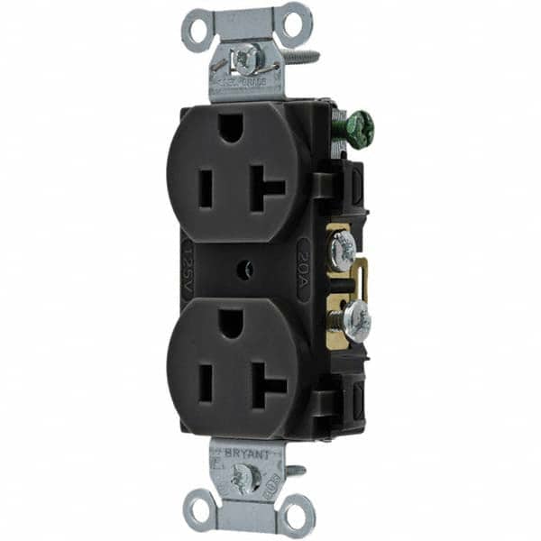 Bryant Electric - Straight Blade Receptacles Receptacle Type: Duplex Receptacle Grade: Commercial - Exact Tooling