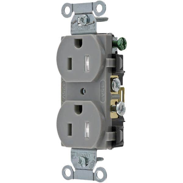 Bryant Electric - Straight Blade Receptacles Receptacle Type: Duplex Receptacle Grade: Commercial - Exact Tooling