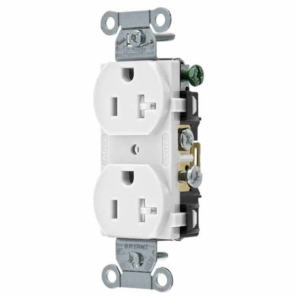 Bryant Electric - Straight Blade Receptacles Receptacle Type: Duplex Receptacle Grade: Commercial - Exact Tooling