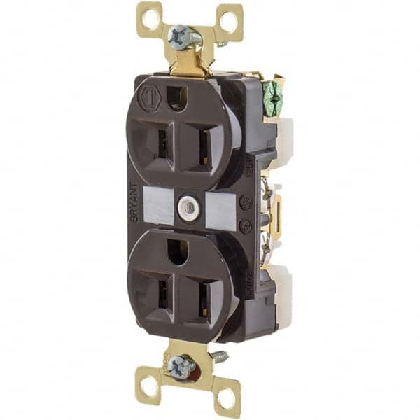 Bryant Electric - Straight Blade Receptacles Receptacle Type: Duplex Receptacle Grade: Industrial - Exact Tooling