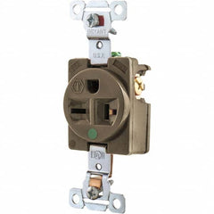 Bryant Electric - Straight Blade Receptacles Receptacle Type: Single Receptacle Grade: Hospital - Exact Tooling