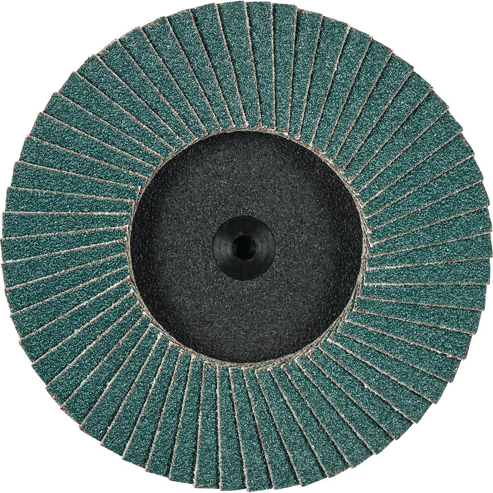 PFERD - Flap Discs; Abrasive Type: Coated ; Flap Disc Type: Compact ; Disc Diameter (Inch): 3 ; Abrasive Material: Zirconia Alumina ; Grit: 80 ; Attaching System: Quick Change Type CDR - Exact Tooling