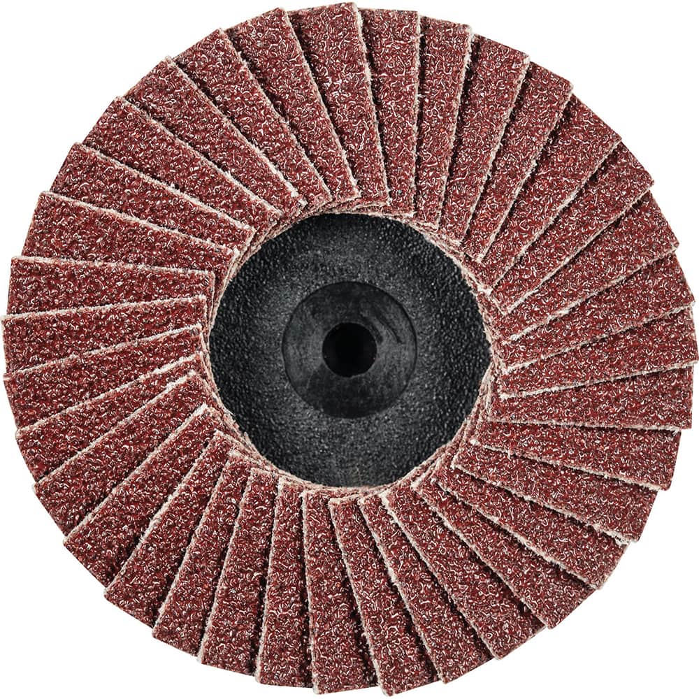 PFERD - Flap Discs; Abrasive Type: Coated ; Flap Disc Type: Type 27 ; Disc Diameter (Inch): 2 ; Abrasive Material: Aluminum Oxide ; Grit: 60 ; Attaching System: Quick Change Type CDR - Exact Tooling