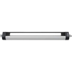 Waldmann Lighting - Machine Lights; Machine Light Style: Linear ; Mounting Type: Bracket Mount ; Wattage: 9.5 ; Voltage: 100-120-200-240/50-60 ; Lens Material: Glass ; Color: Silver - Exact Tooling