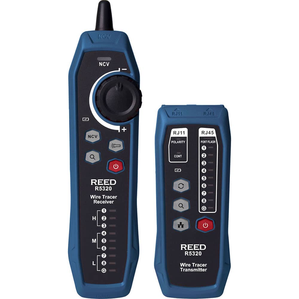 REED Instruments - Wire Tracers, Underground Cable & Utility Line Locators; Detector Type: Wire Tracer ; Alert Style: Audible; Visual ; Display Type: LED ; Power Supply: 1050mAh Rechargeable Li-ion Battery ; Standards Met: CE ; PSC Code: 6625 - Exact Tooling