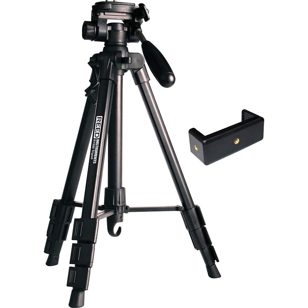 REED Instruments - Level Accessories; Type: Tripod ; For Use With: Any Datalogging Instrument ; Length (Inch): 56 ; Length (Feet): 4.600 ; Color: Black ; Length (Decimal Inch): 56 - Exact Tooling