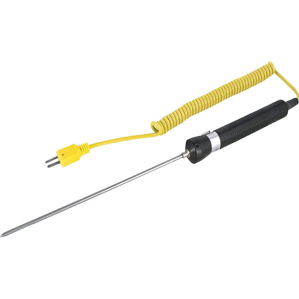 REED Instruments - Digital Thermometers & Probes; Type: Thermocouple Probe ; Maximum Temperature (C): 600.00 ; Maximum Temperature (F): 1112.000 ; Minimum Temperature (C): -50.00 ; Minimum Temperature (F): -58.000 ; Material: Stainless Steel - Exact Tooling