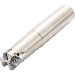 Kyocera - Indexable High-Feed End Mills; Cutting Diameter (mm): 21.00 ; Maximum Depth of Cut (mm): 2.50 ; Shank Type: Cylindrical ; Shank Diameter (mm): 32.0000 ; Number of Cutter Inserts: 4 ; Insert Style: LOMU - Exact Tooling