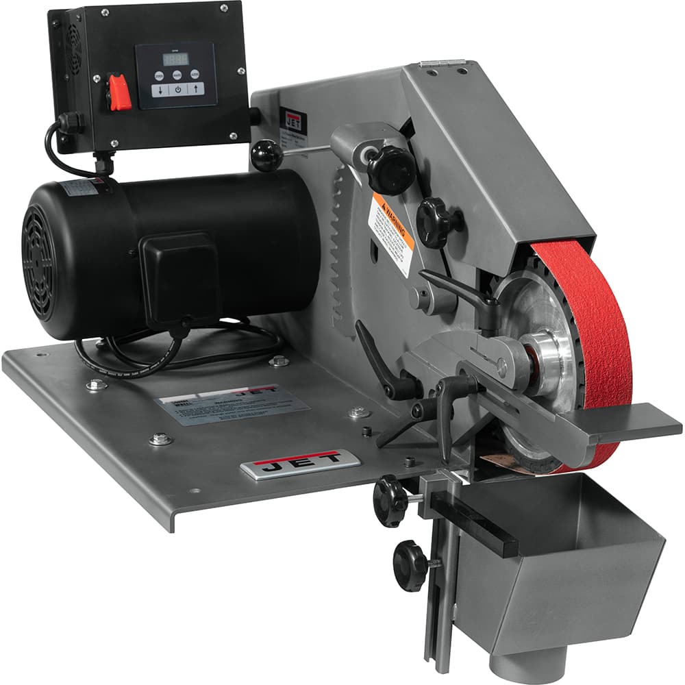 Jet - Belt Grinders; Belt Length (Inch): 72 ; Belt Width (Inch): 2 ; Belt Orientation: Horizontal ; Horsepower (HP): 1 ; Belt Speed (ft/min): 2000 to 6200 ; Phase: 1 - Exact Tooling