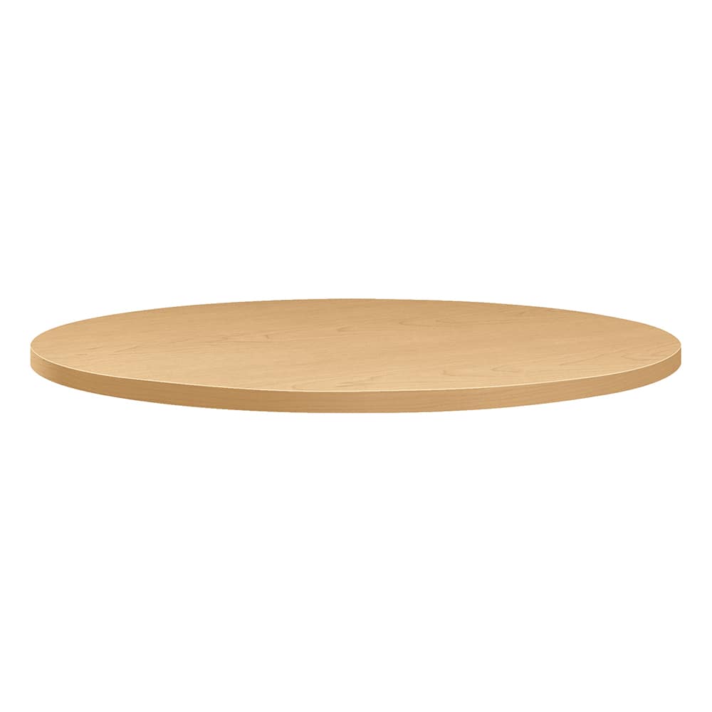 Hon - Stationary Tables; Type: Table Top ; Material: High-Pressure Laminate ; Color: Natural Maple ; Diameter (Inch): 30 ; Height (Inch): 1-1/8 ; Width (Inch): 30 - Exact Tooling