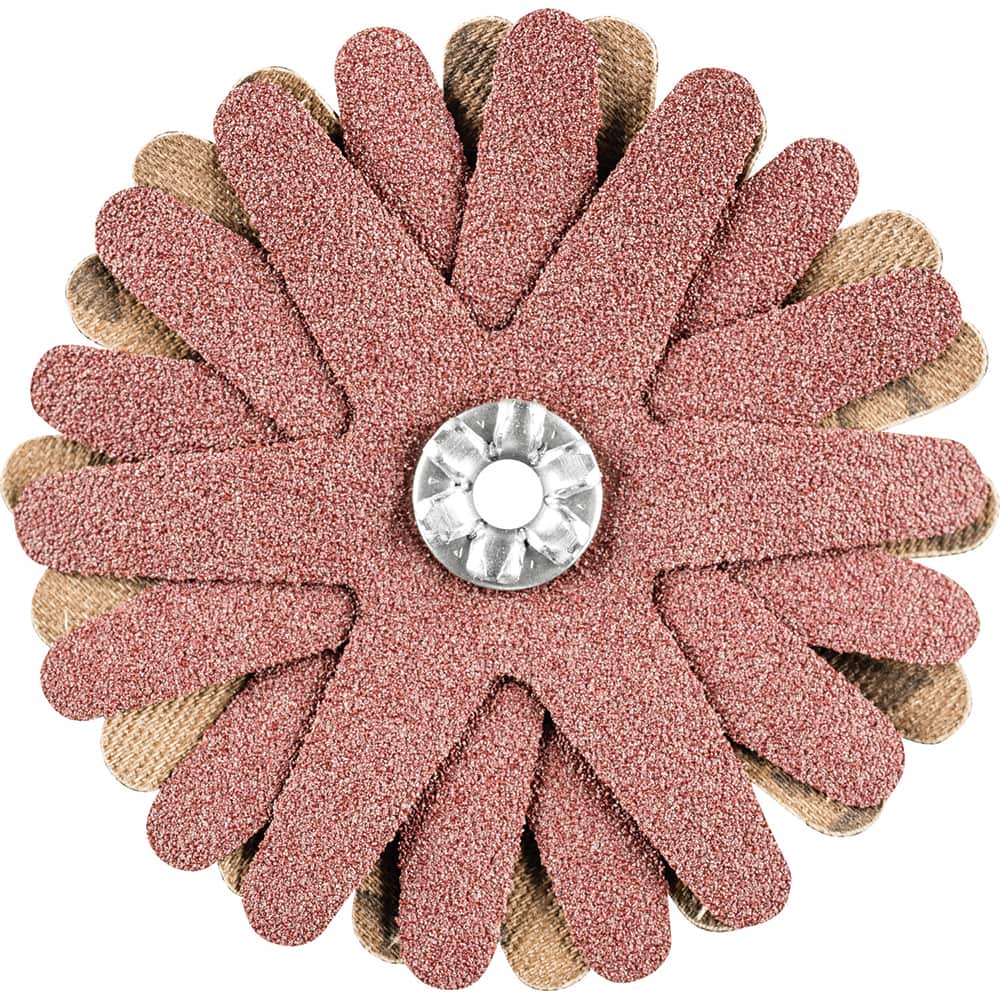 PFERD - Sanding Stars; Abrasive Type: Coated ; Abrasive Material: Aluminum Oxide ; Star Diameter (Inch): 2-1/4 ; Grit: 120 ; Grade: Fine ; Connector Type: Arbor - Exact Tooling
