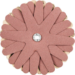 PFERD - Sanding Stars; Abrasive Type: Coated ; Abrasive Material: Aluminum Oxide ; Star Diameter (Inch): 4 ; Grit: 180 ; Grade: Fine ; Connector Type: Arbor - Exact Tooling