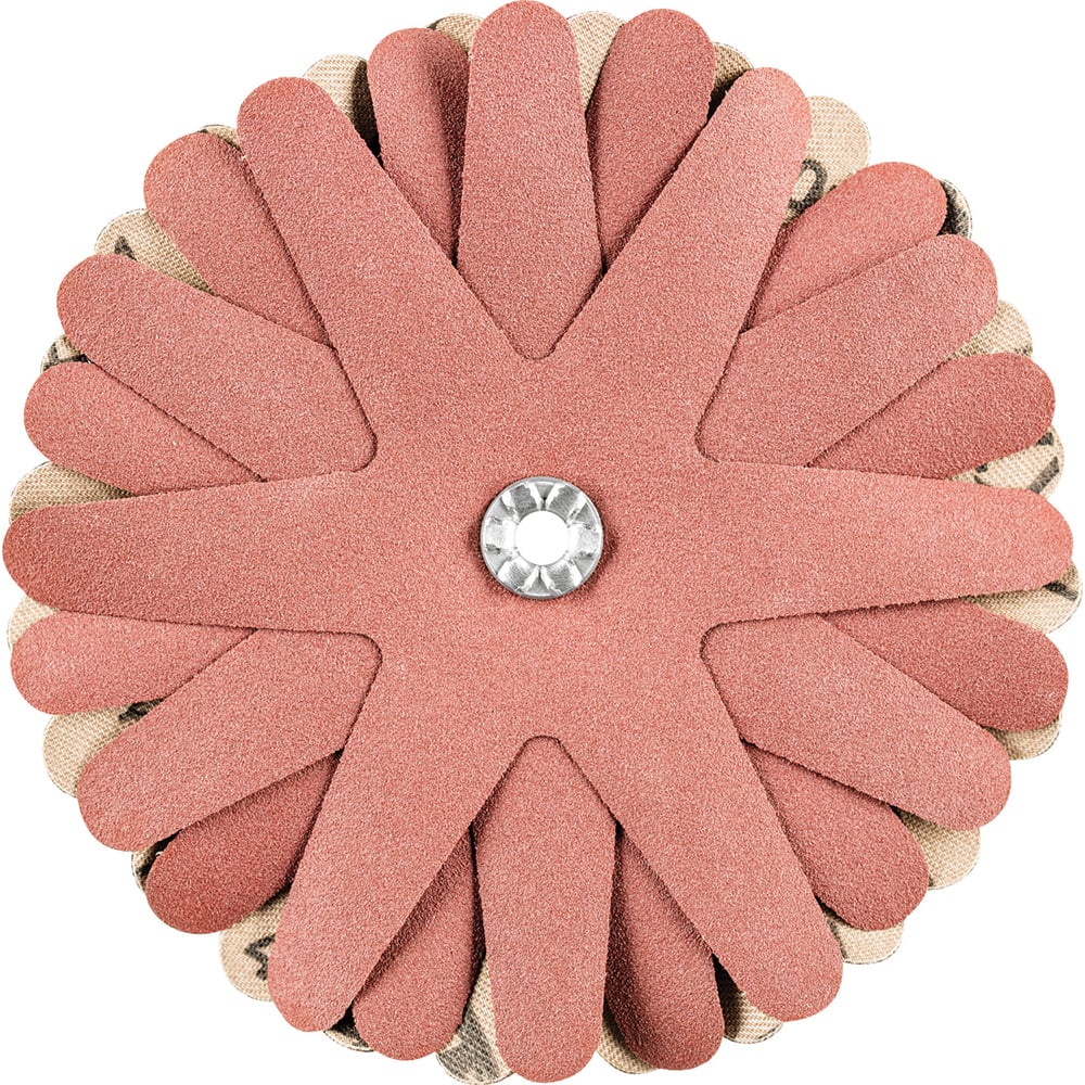 PFERD - Sanding Stars; Abrasive Type: Coated ; Abrasive Material: Aluminum Oxide ; Star Diameter (Inch): 4 ; Grit: 240 ; Grade: Very Fine ; Connector Type: Arbor - Exact Tooling