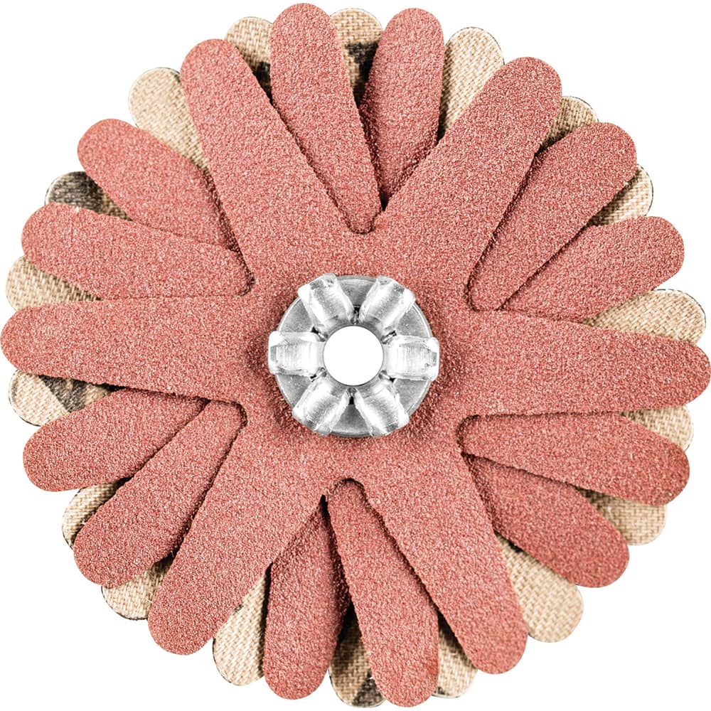 PFERD - Sanding Stars; Abrasive Type: Coated ; Abrasive Material: Aluminum Oxide ; Star Diameter (Inch): 2 ; Grit: 240 ; Grade: Very Fine ; Connector Type: Arbor - Exact Tooling