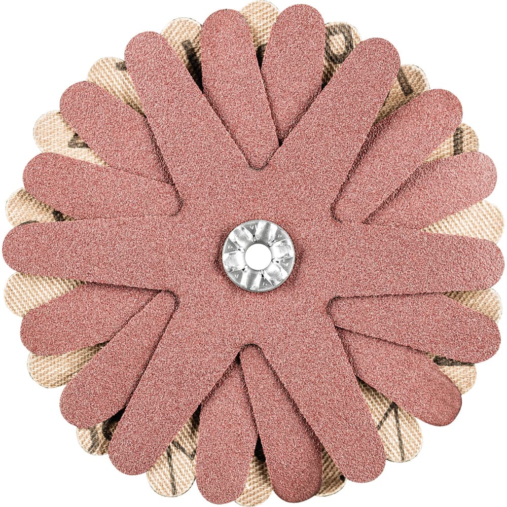 PFERD - Sanding Stars; Abrasive Type: Coated ; Abrasive Material: Aluminum Oxide ; Star Diameter (Inch): 3-1/8 ; Grit: 180 ; Grade: Fine ; Connector Type: Arbor - Exact Tooling