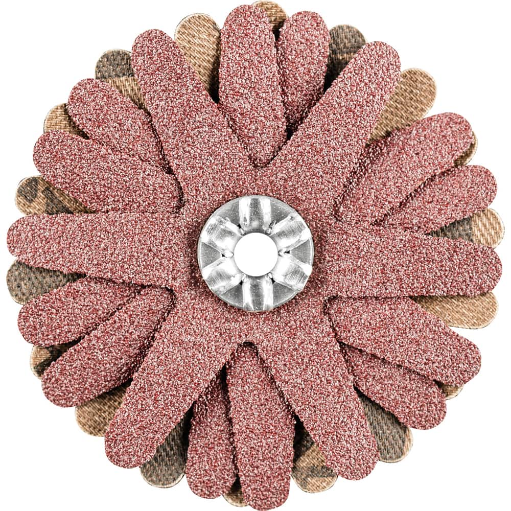 PFERD - Sanding Stars; Abrasive Type: Coated ; Abrasive Material: Aluminum Oxide ; Star Diameter (Inch): 2 ; Grit: 120 ; Grade: Fine ; Connector Type: Arbor - Exact Tooling