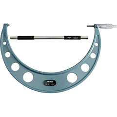 11″-12″ Measuring Range-0.001″ Graduation - Ratchet Thimble - Carbide Face - Outside Micrometer - Exact Tooling