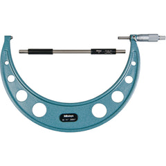 10″-11″ Measuring Range-0.0001″ Graduation - Ratchet Thimble - Carbide Face - Outside Micrometer - Exact Tooling