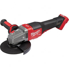 Milwaukee Tool - 4-1/2 - 6" Wheel Diam, 9,000 RPM, Cordless Angle & Disc Grinder - 5/8-11 Spindle, 18 Volts, Side Exhaust - Exact Tooling