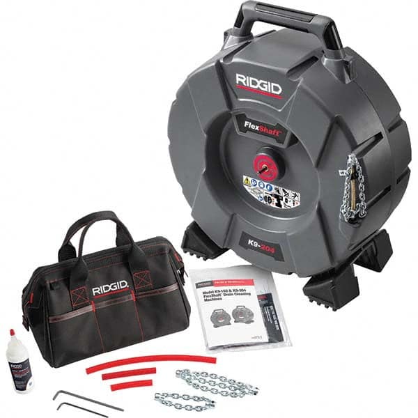 Ridgid - Electric & Gas Drain Cleaning Machines Type of Power: Cordless Drill (Not Included) For Minimum Pipe Size: 2 (Inch) - Exact Tooling