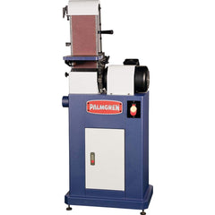 Palmgren - Belt Sanding Machines; Belt Length (Inch): 48 ; Belt Width (Inch): 6 ; Phase: 1 ; Voltage: 115/230 ; Table Length (Decimal Inch): 8.6250 ; Table Width (Decimal Inch): 6.0000 - Exact Tooling