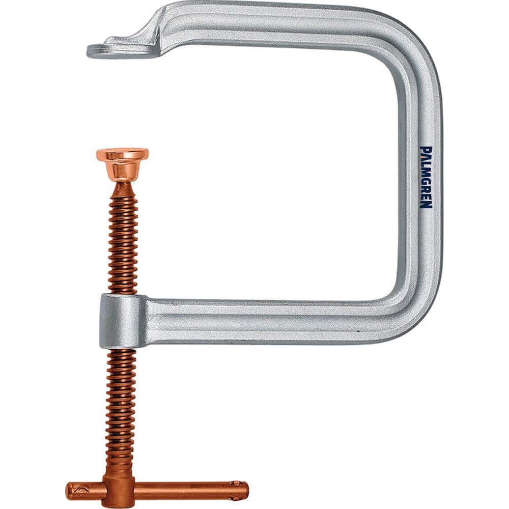 Palmgren - C-Clamps; Clamp Type: C-Style ; Application Strength: Regular-Duty ; Throat Depth Style: Extra Deep Throat ; Clamp Material: Steel ; Maximum Opening Capacity (Inch): 10 ; Minimum Opening Capacity (Inch): 0 - Exact Tooling