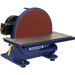 Palmgren - Disc Sanding Machines; Disc Diameter (Inch): 12.0000 ; Phase: 1 ; Disc Speed (RPM): 1720.00 ; Table Length (Inch): 17-1/4 ; Table Width (Inch): 8-3/8 ; Horsepower (HP): 3/4 - Exact Tooling