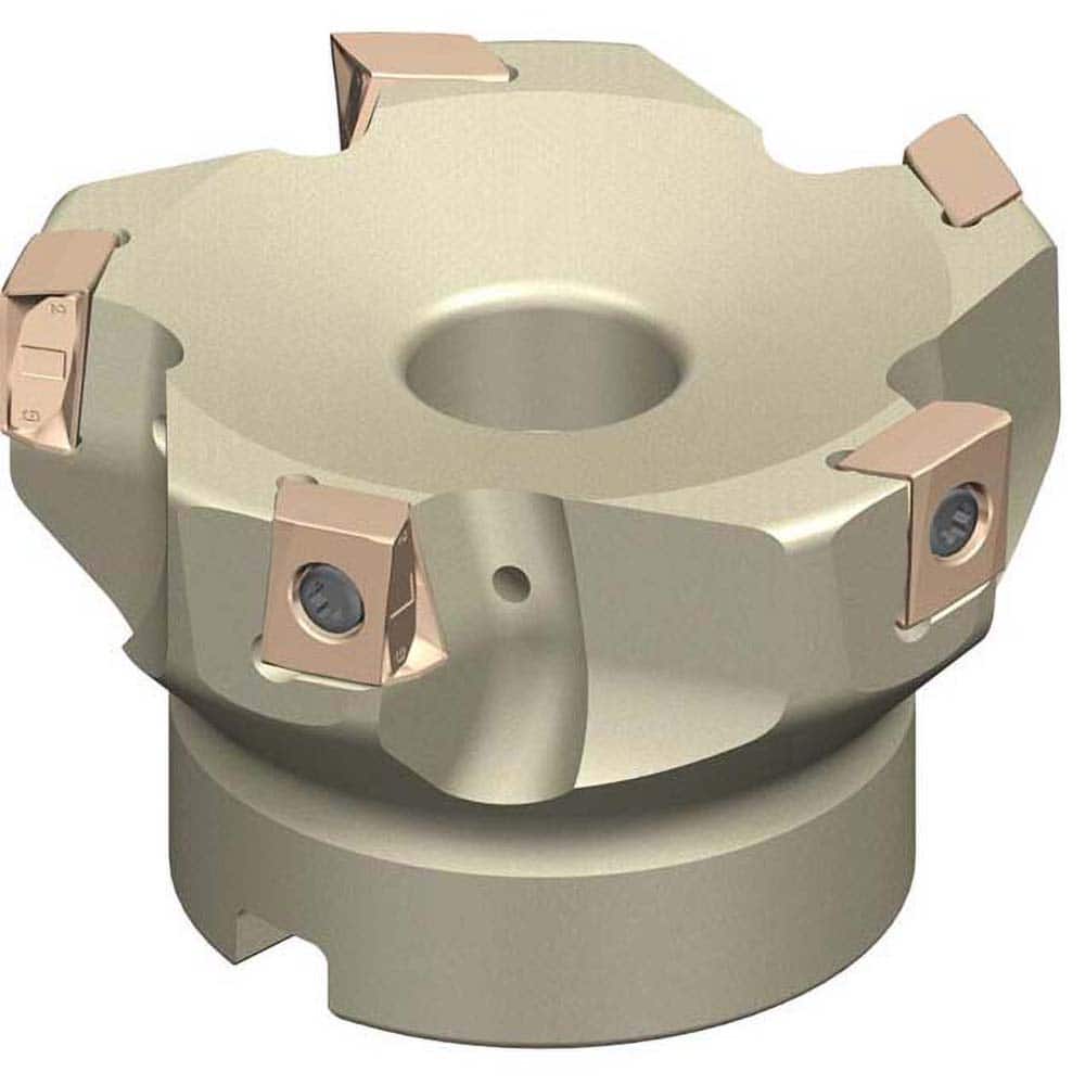 Sumitomo - Indexable Square-Shoulder Face Mills; Cutting Diameter (mm): 80.00 ; Arbor Hole Diameter (mm): 55.00 ; Lead Angle: 90 ; Overall Height (mm): 50.00000 ; Insert Compatibility: LNEX13 ; Series: TSX - Exact Tooling