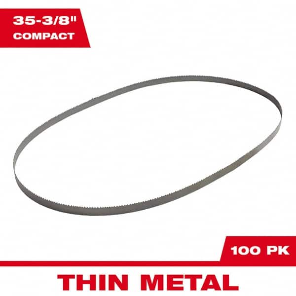 Milwaukee Tool - 35-3/8" x 1/2" x 0.02" 14 TPI Bi-Metal Portable Band Saw Blade - Exact Tooling