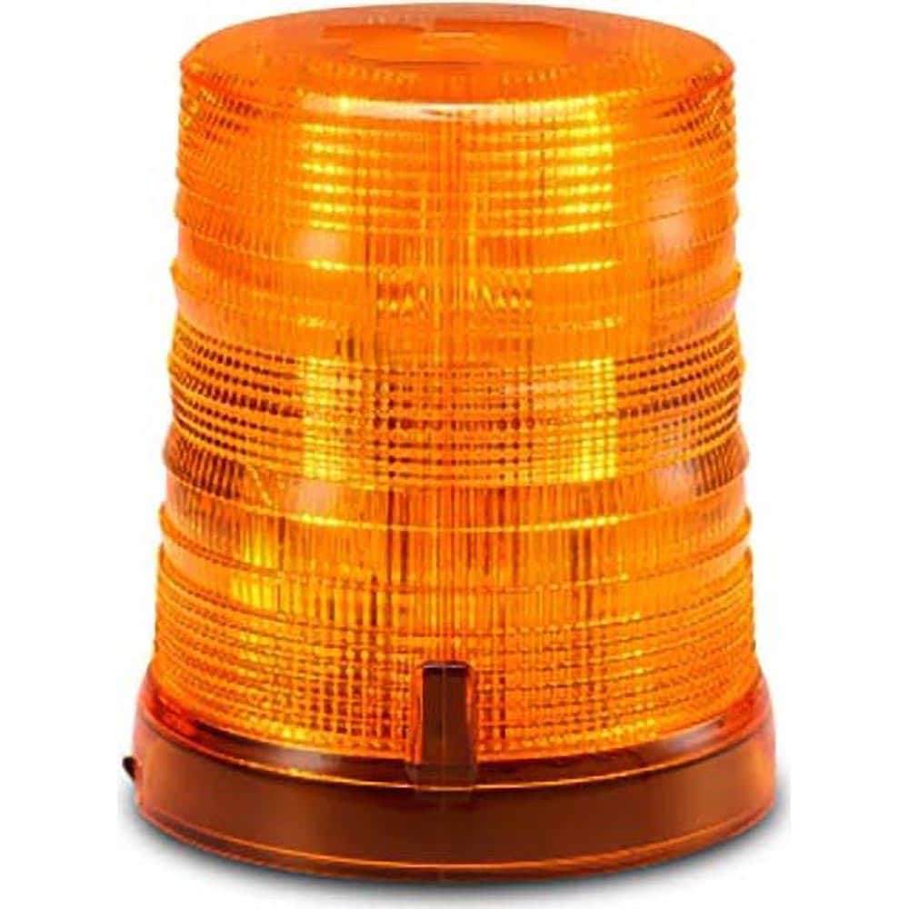 Federal Signal Corp - Emergency Light Assemblies; Type: Beacon ; Flash Rate: Variable ; Mount: Perm./1" Pipe Mount ; Color: Amber/White ; Power Source: 12-24V ; Overall Height (Decimal Inch): 6.2000 - Exact Tooling