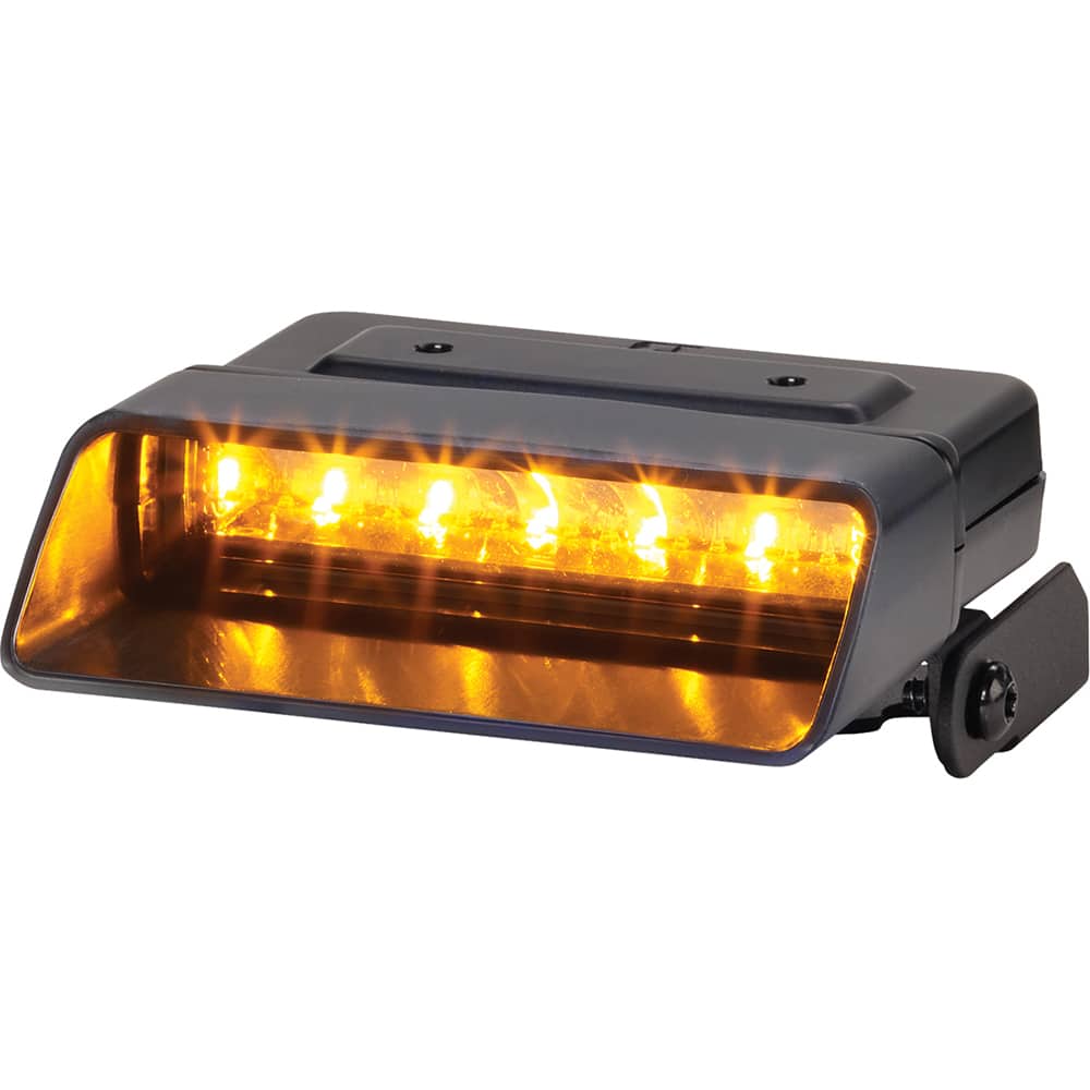 Federal Signal Corp - Emergency Light Assemblies; Type: Deck ; Flash Rate: Variable ; Mount: Surface ; Color: Black; Amber; Green; White ; Power Source: 12 Volt DC ; Overall Height (Decimal Inch): 1.0000 - Exact Tooling