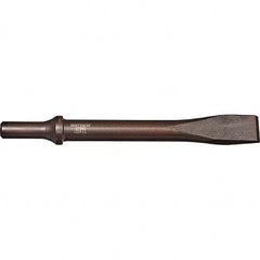 Mayhew - 3/4" Head Width, 7-1/2" OAL, Rivet Cutter Chisel - Round Drive, Round Shank, Steel - Exact Tooling