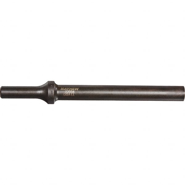 Mayhew - 1/4" Head Width, 6" OAL, Rivet Cutter Chisel - Round Drive, Round Shank, Steel - Exact Tooling