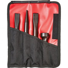 Mayhew - 1-1/4" Head Width, 7-1/2" OAL, HD Pneumatic Mix Set - Round Drive, Round Shank, Steel - Exact Tooling