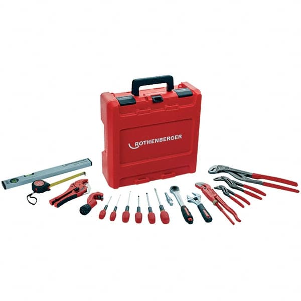 Rothenberger - Combination Hand Tool Sets Tool Type: Plumber's Tool Set Number of Pieces: 18 - Exact Tooling
